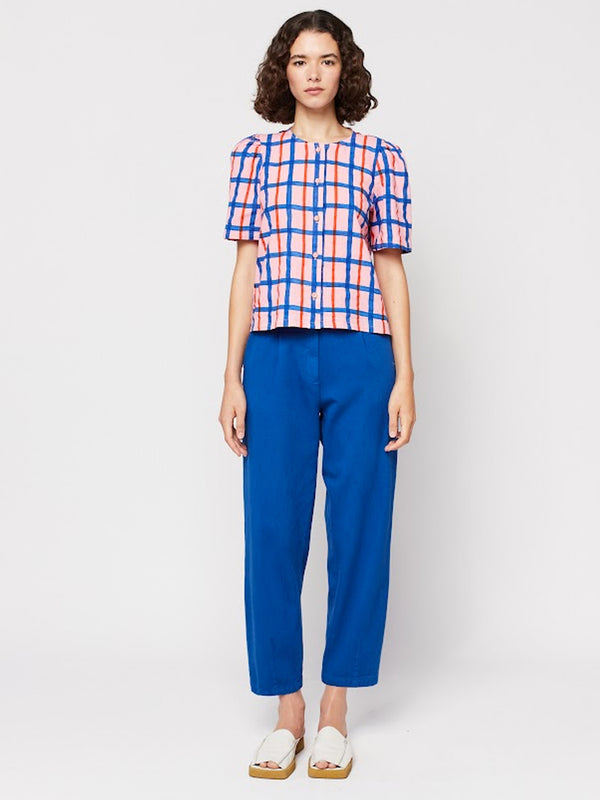  Bobo Choses Pleated Straight Trouser in Blue