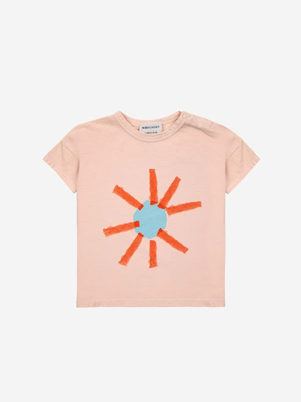 Bobo Choses Sun T-Shirt in Light Pink