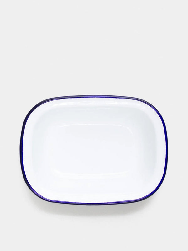 Falcon 4 Pie Dishes in White Blue