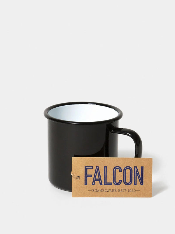 Falcon Enamelware Original Mug in Coal Black