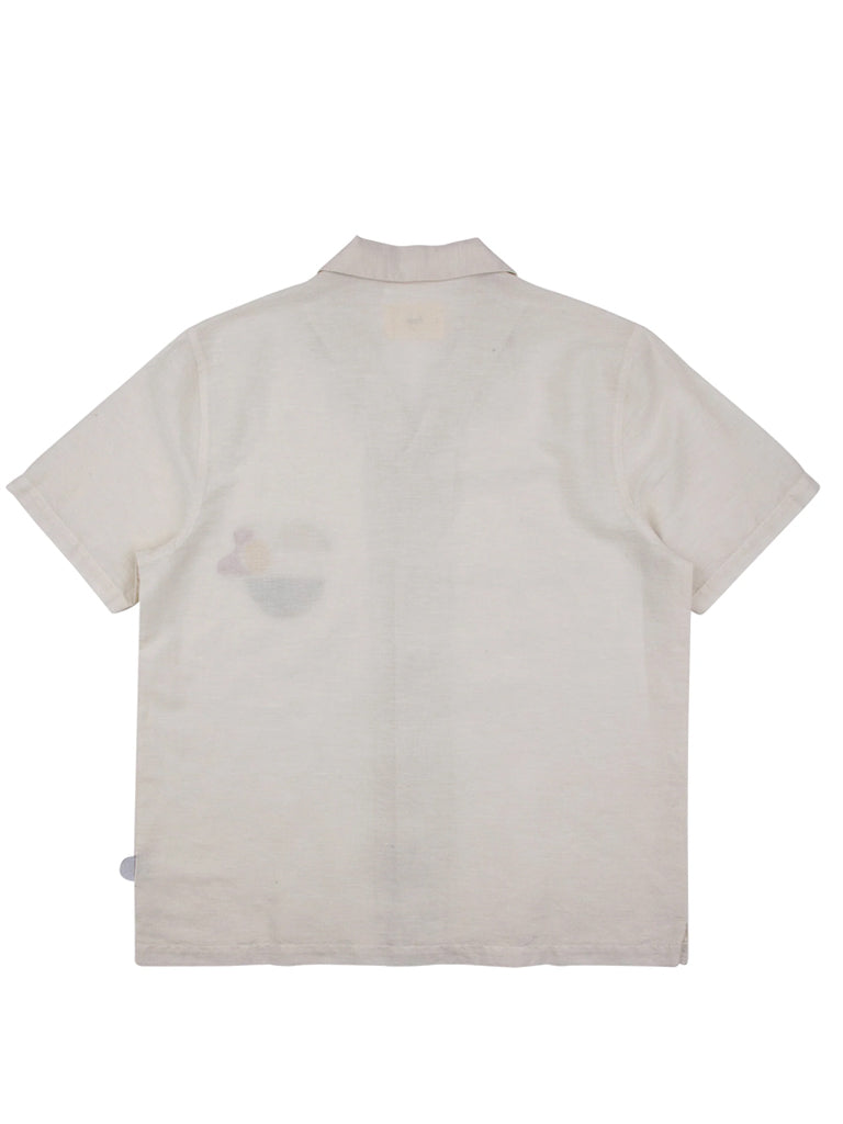 Folk Soft Collar Shirt in Off White