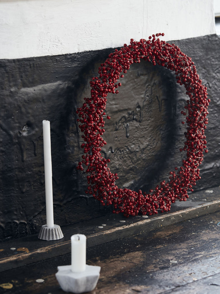 House Doctor Berry Wreath in Red