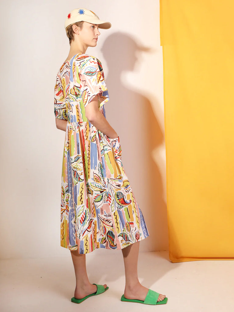L.F Markey Mitch Dress in Painted Paisley