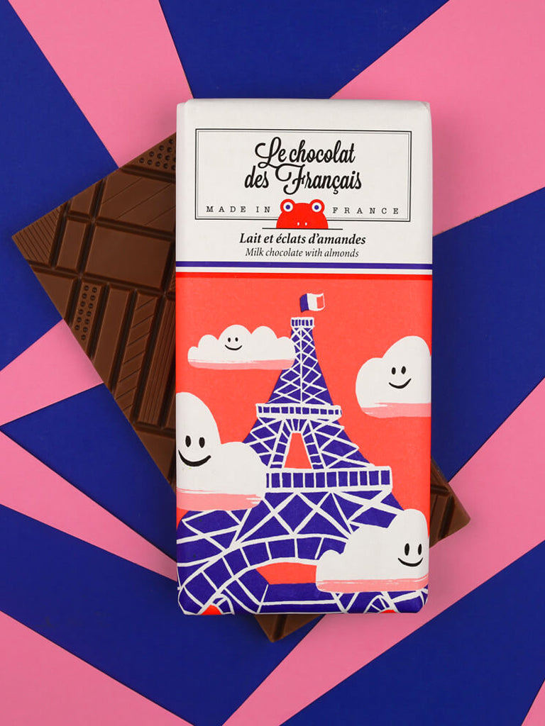 Le Chocolat Des Francais Tour Eiffel in Milk Chocolate & Almonds