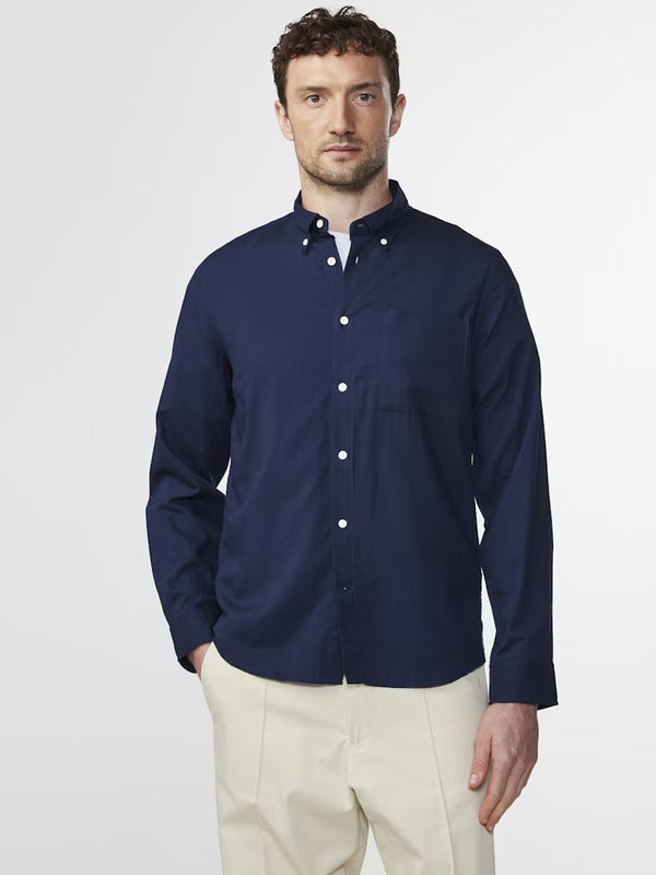 NN07 Arne Shirt in Navy Blue