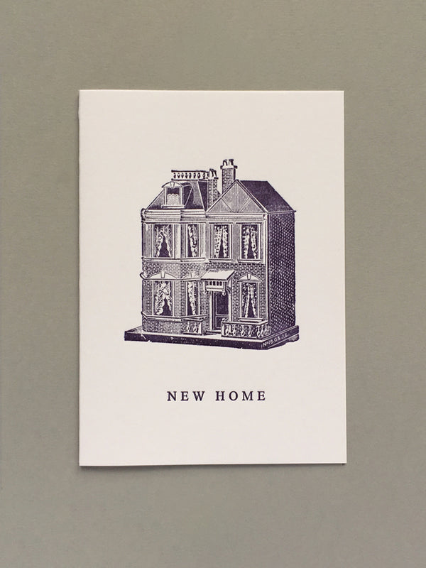 Passenger Press Dolls House New Home Card in Purple