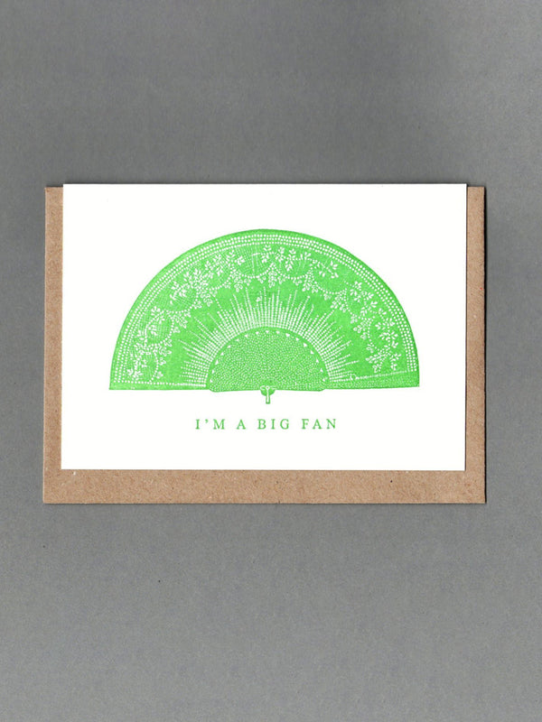 Passenger Press I’m a Big Fan Card in Green