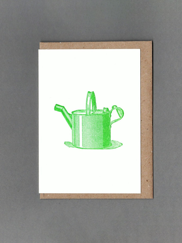 Passenger Press Watering Can Card in Green Green