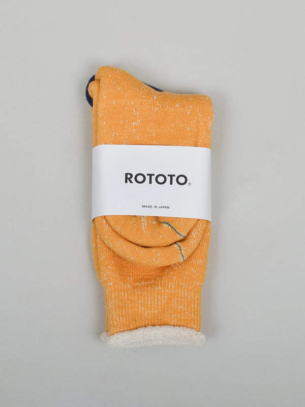 Rototo Double Face Socks in Yellow