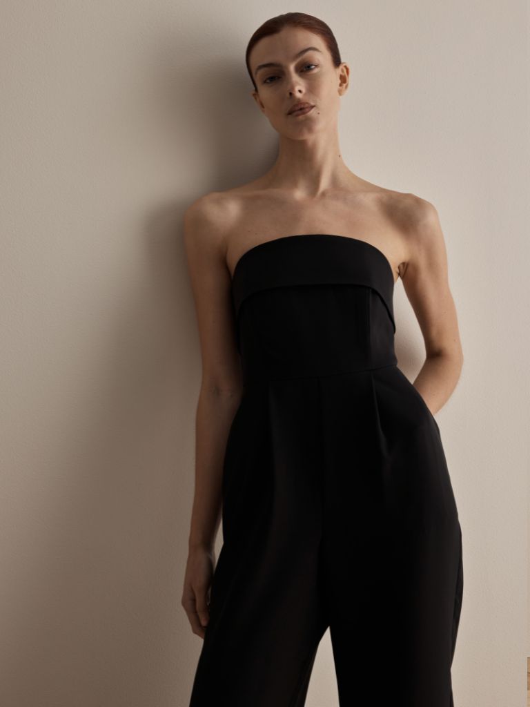 Selected Femme Vinelle Jumpsuit in Black