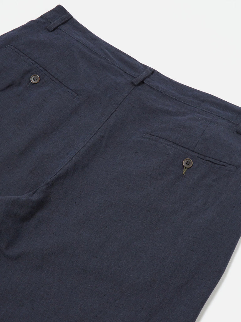 Universal Works Military Lord Chino in Lord Cotton Linen Navy