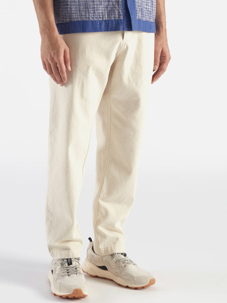 Universal Works Military Recycled Chino in Recycled Cotton Ecru
