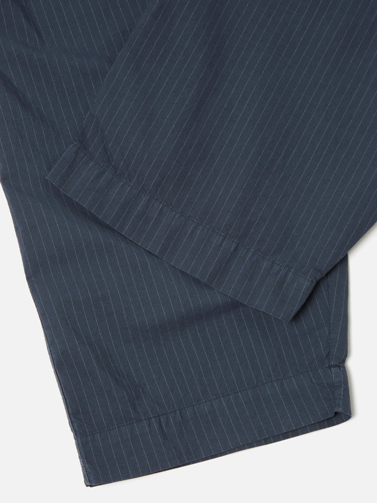 Universal Works Oxford Pant in Nearly Pinstripe Navy
