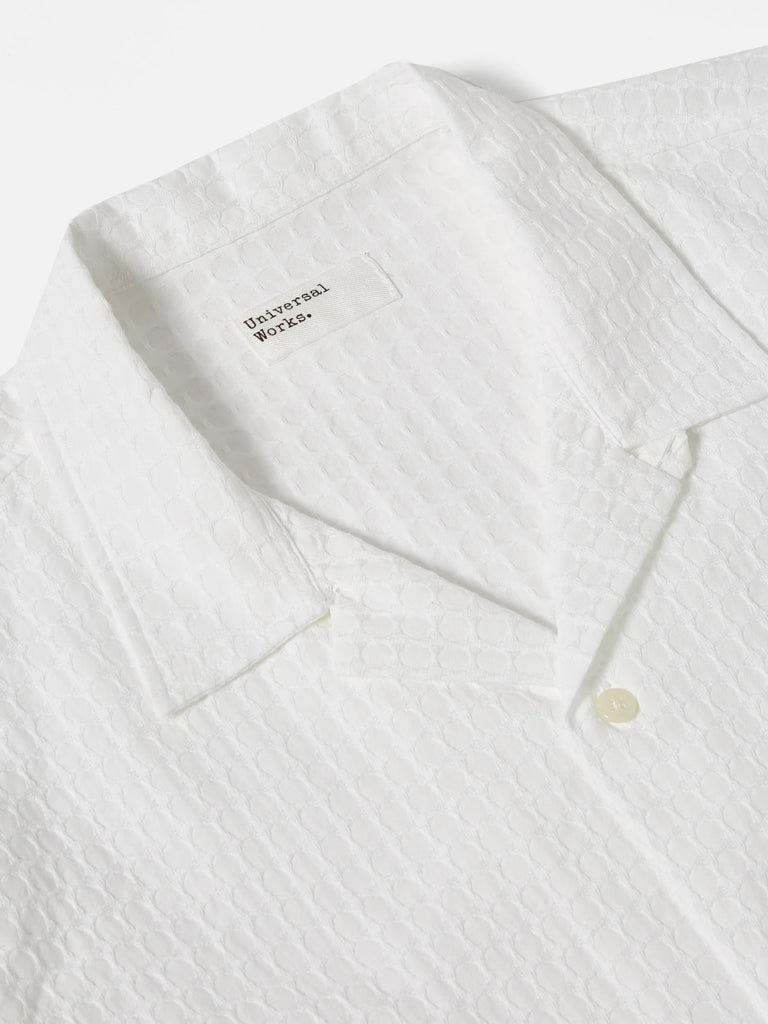 Universal Works Road Shirt in Delos White 