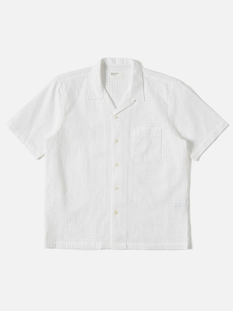 Universal Works Road Shirt in Delos White 