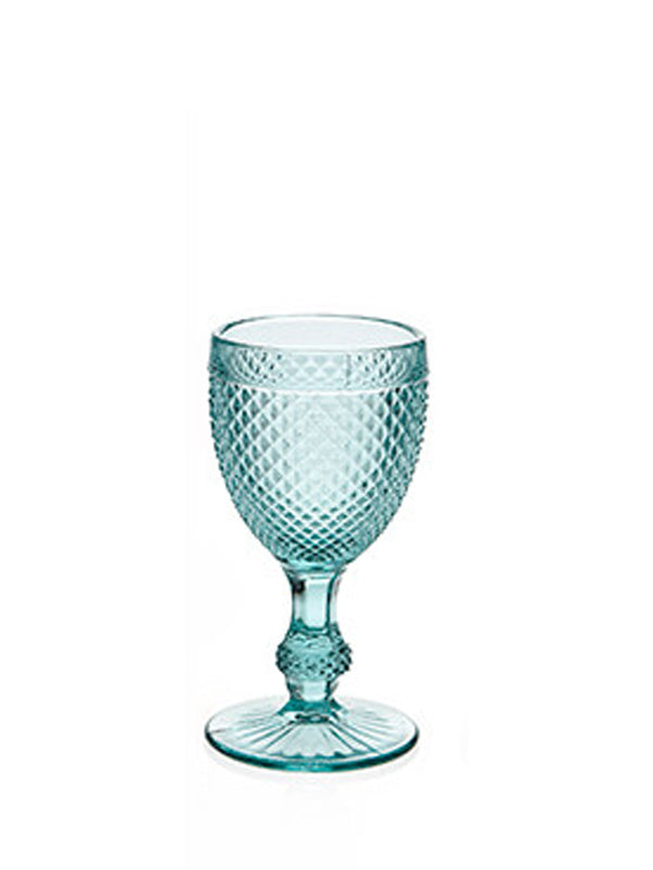 Van Verre Diamond Wine Glass in Blue