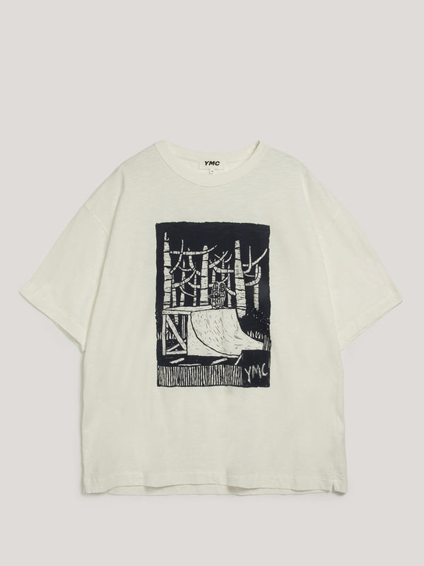 YMC Its Out There T Shirt in White