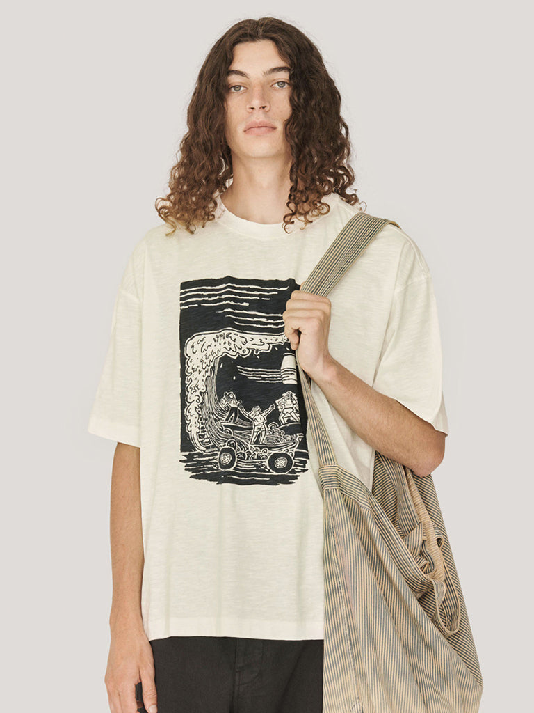 YMC On The Mountain T Shirt in White