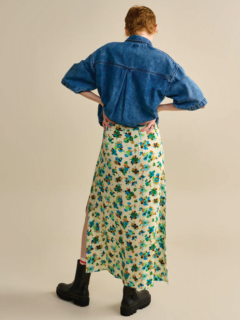 Bellerose Alexie Skirt in Natural Blue & Green