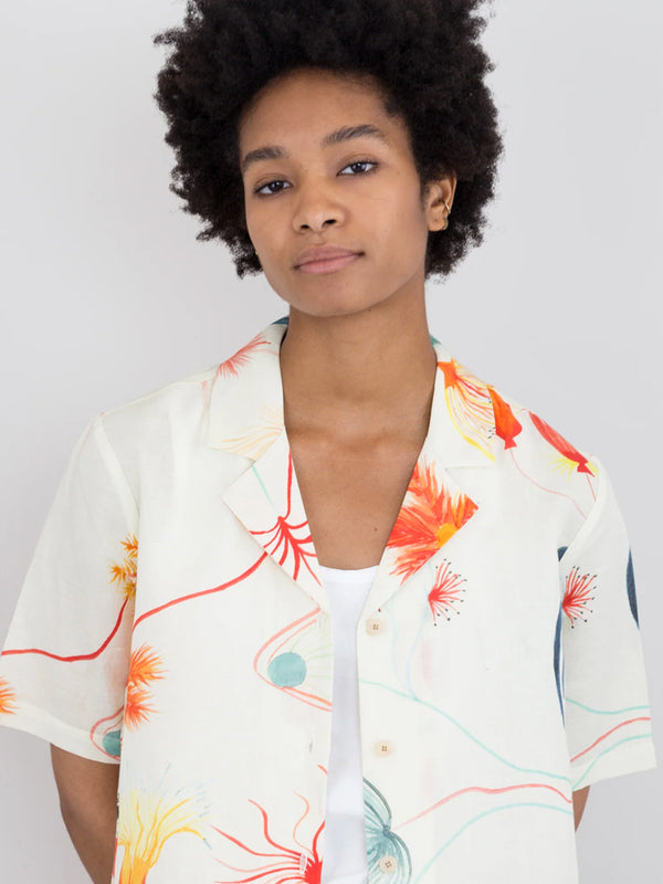 Folk Soft Collar Shirt in Ingrid Print