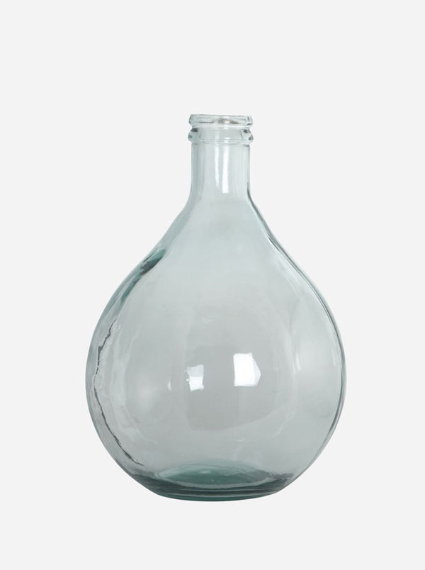 House Doctor Small Vase Bottle in Recycled Glass