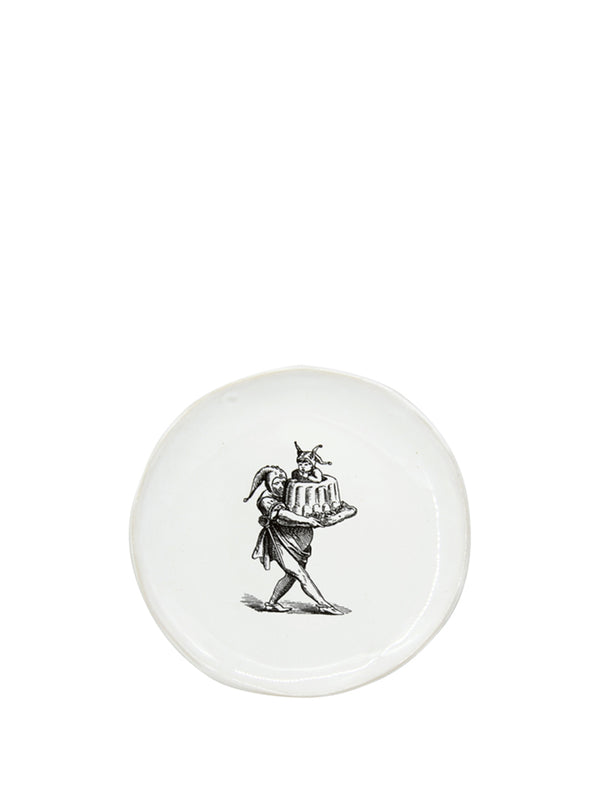 Kühn Kermaik Small Jester Plate in White