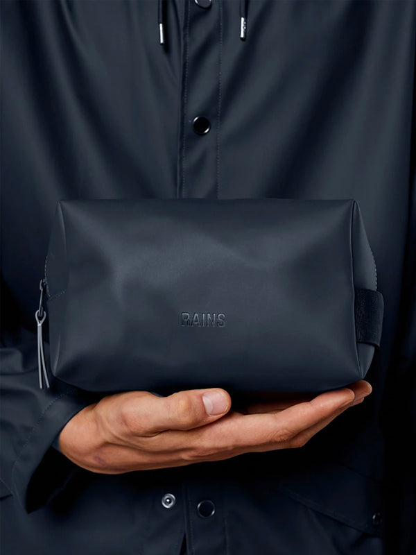 Rains Small Wash Bag in Navy
