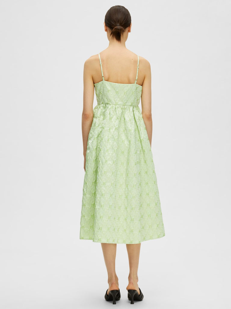 Selected Femme Bailey Dress in Absinthe Green