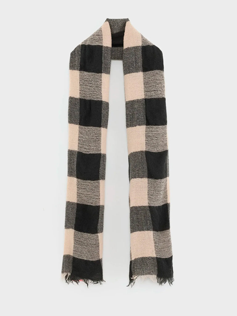 Bellerose Sidor Scarf in Check Navy