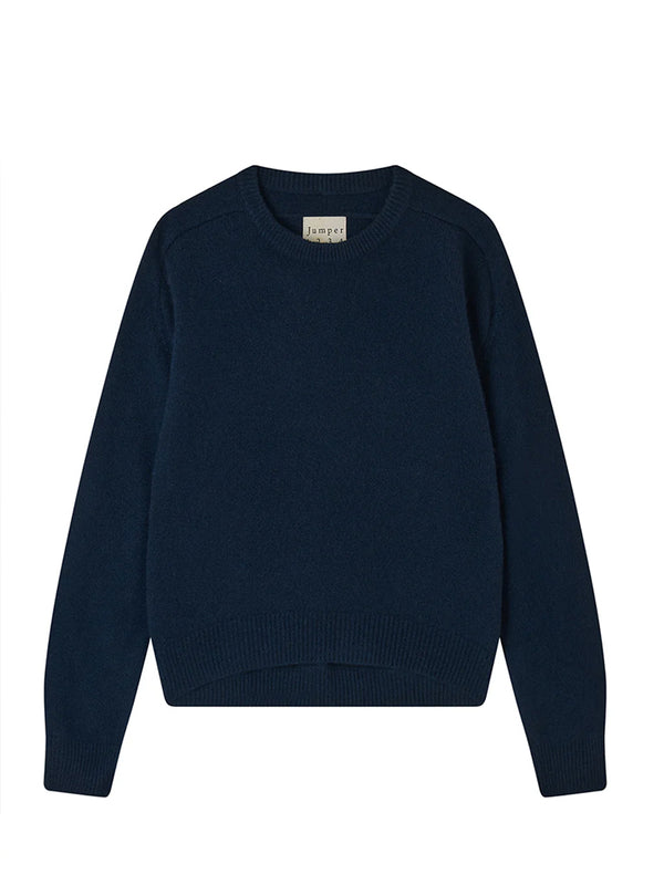 Jumper 1234 Oversize Crew Sweater in Navy