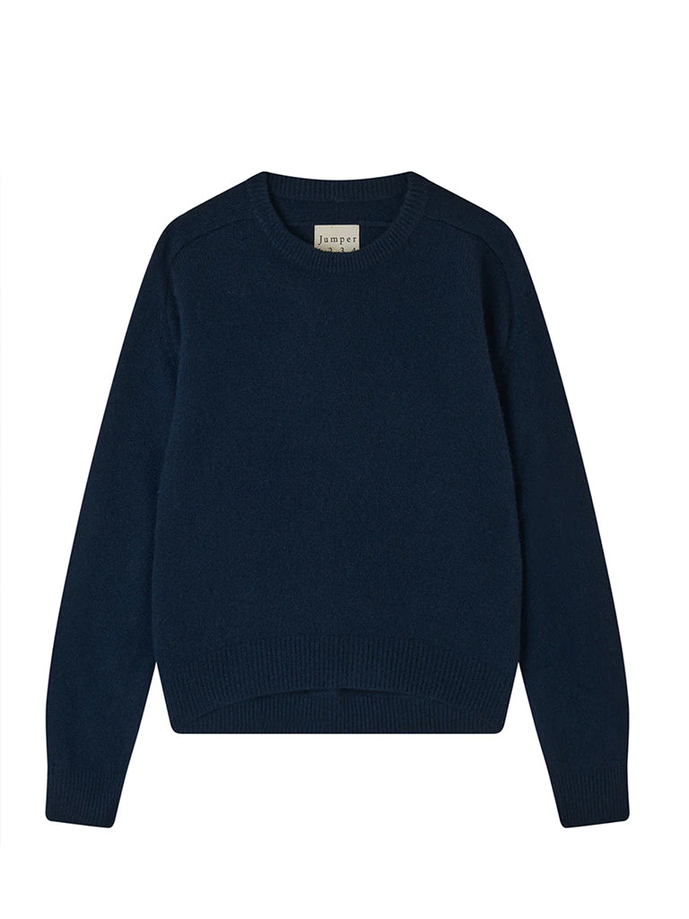 Jumper 1234 Oversize Crew Sweater in Navy