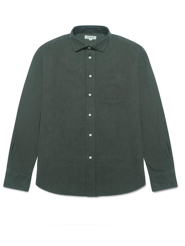 Hartford Paul Babycord Shirt in Military