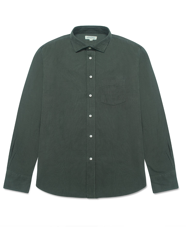 Hartford Paul Babycord Shirt in Military