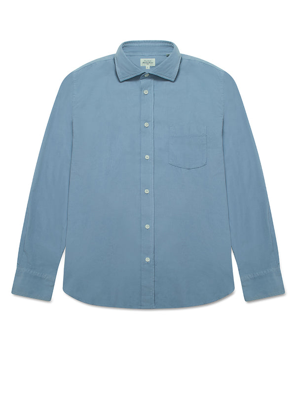 Hartford Paul Babycord Shirt in Storm