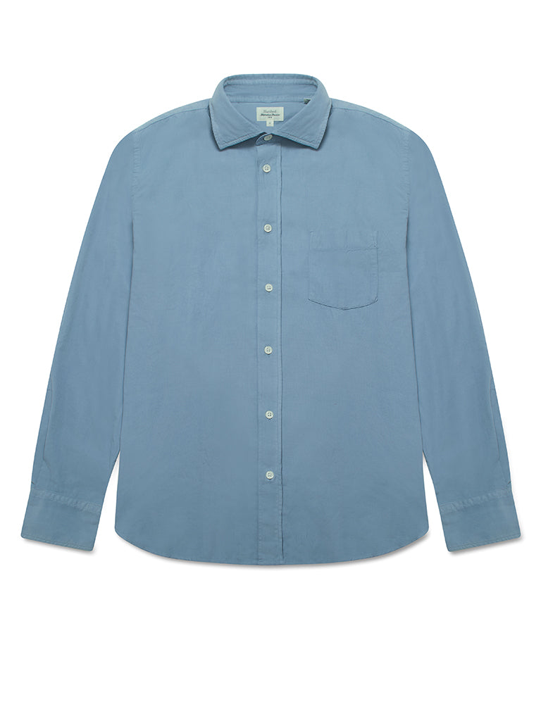 Hartford Paul Babycord Shirt in Storm