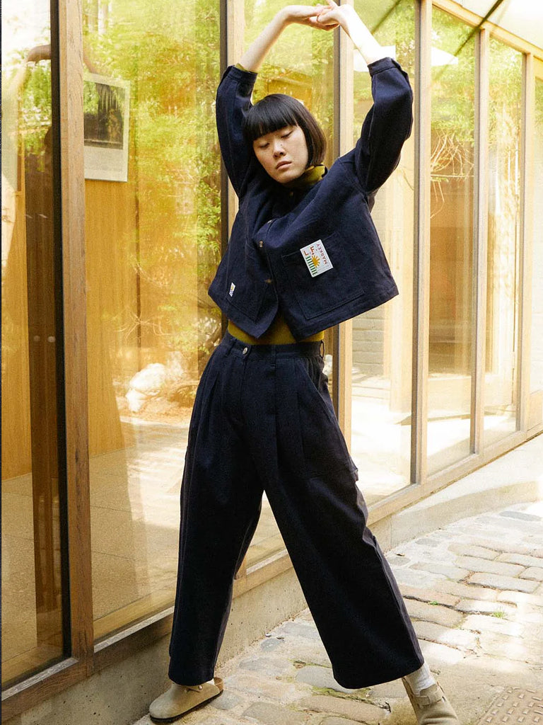L.F. Markey Workpant in Navy Cotton Drill