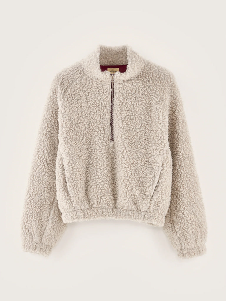 Bellerose Alixe Teddy Fleece in Heather Grey