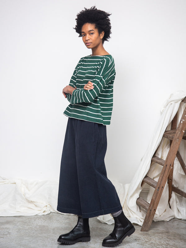 Beaumont Organic Cedar Trousers in Navy Cord