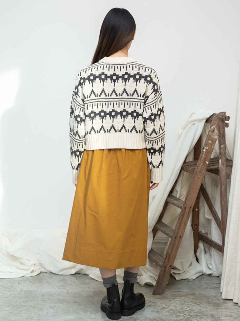 Beaumont Organic Sugi Cardigan in Charcoal Ecru