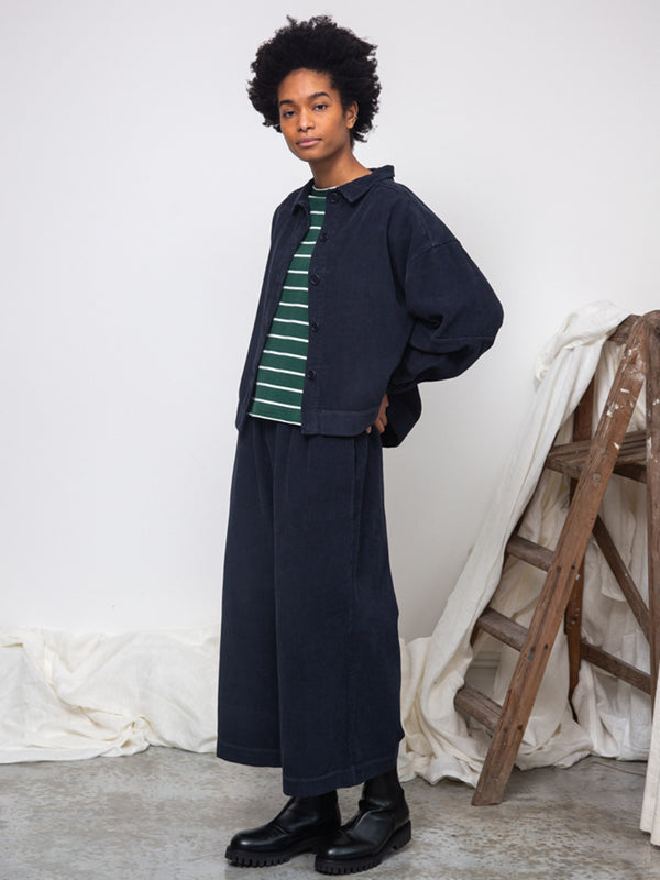 Beaumont Organic Tierra Overshirt in Navy Cord