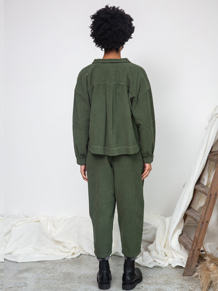 Beaumont Organic Tierra Overshirt in Olive Cord
