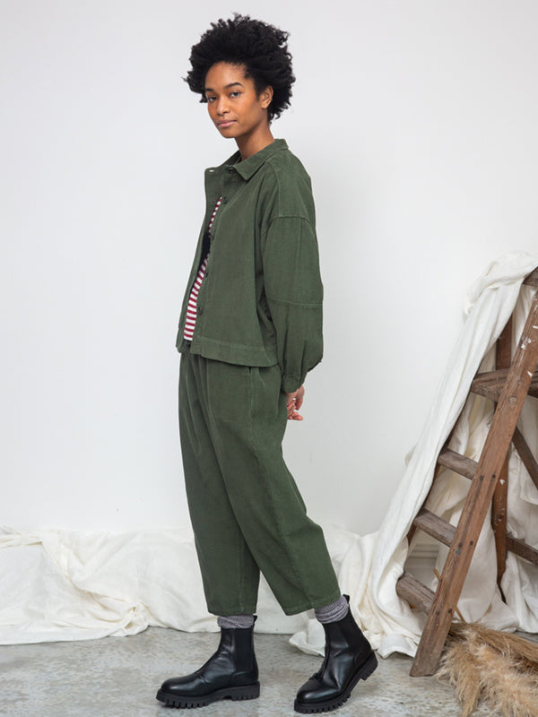 Beaumont Organic Tierra Overshirt in Olive Cord