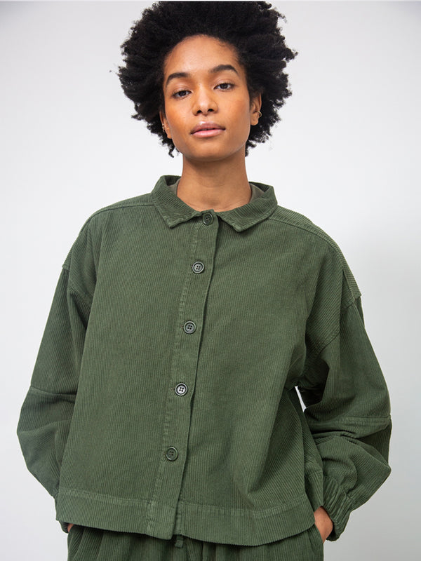Beaumont Organic Tierra Overshirt in Olive Cord