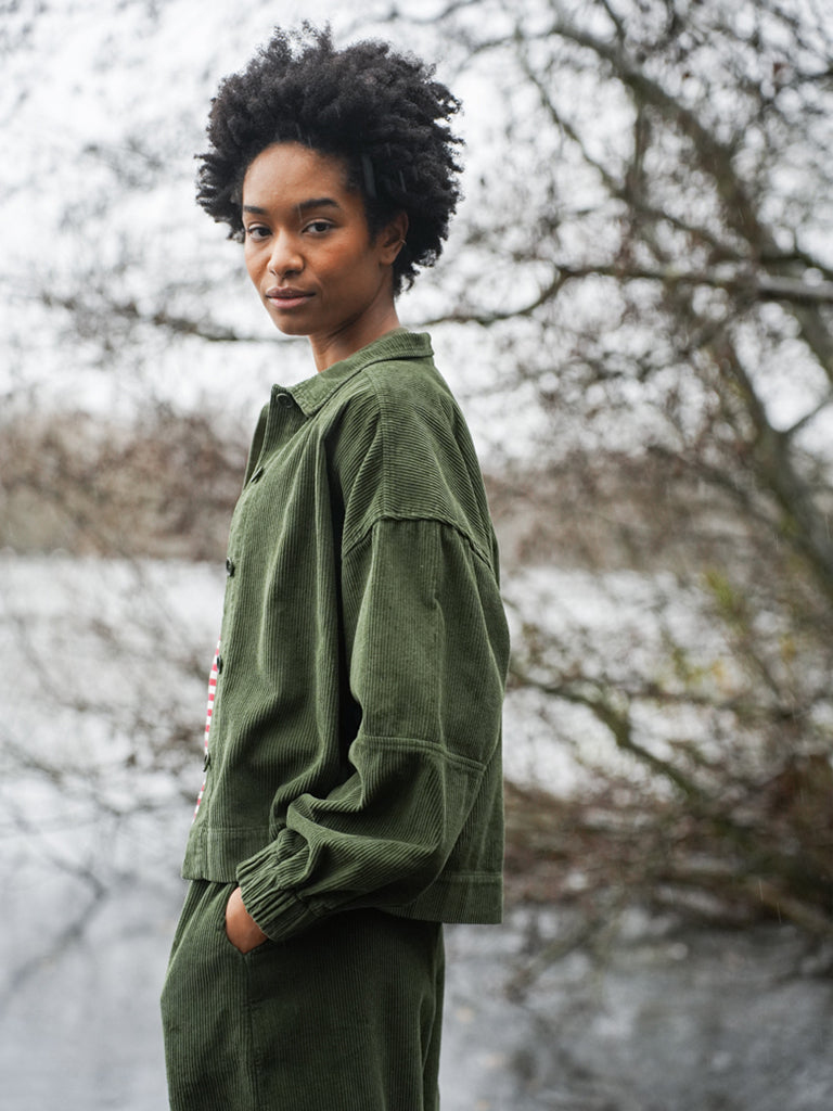 Beaumont Organic Tierra Overshirt in Olive Cord