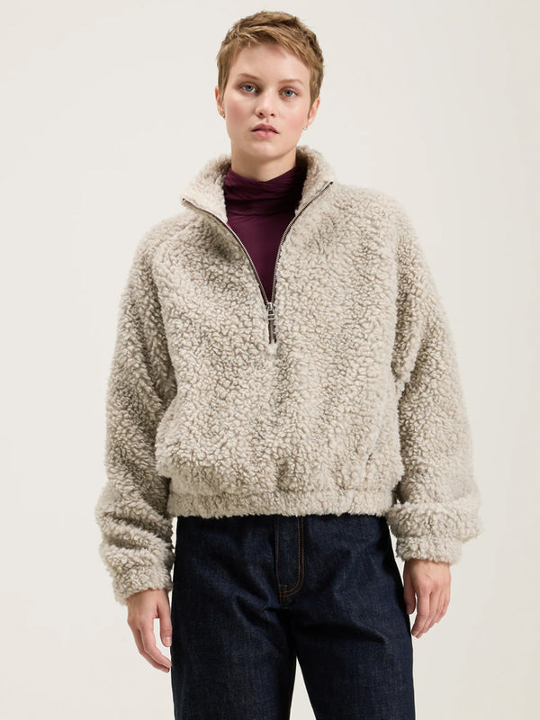 Bellerose Alixe Teddy Fleece in Heather Grey