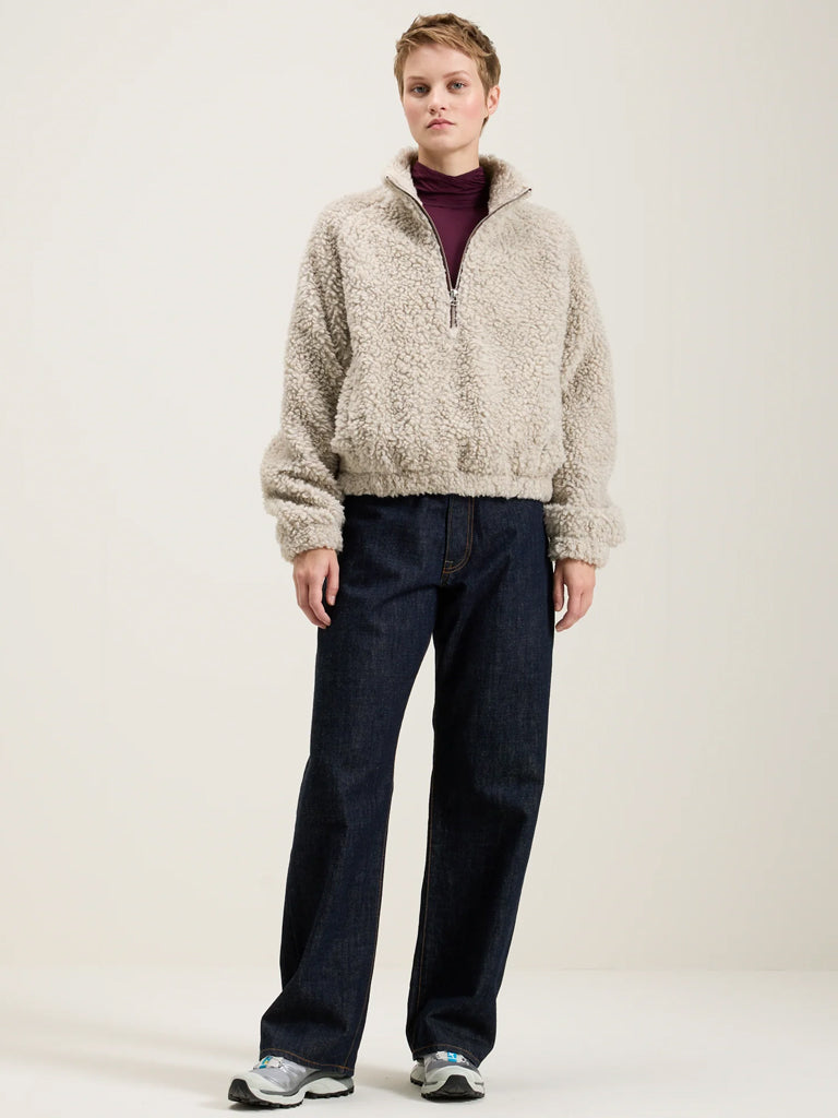 Bellerose Alixe Teddy Fleece in Heather Grey