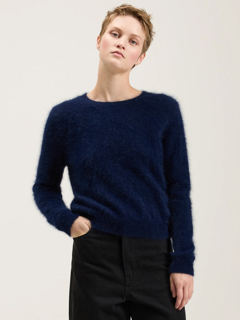 Bellerose Datti Crew Knit in Navy