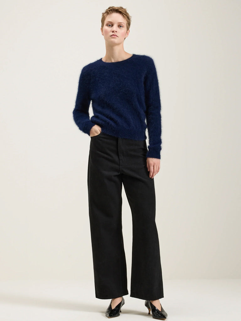 Bellerose Datti Crew Knit in Navy