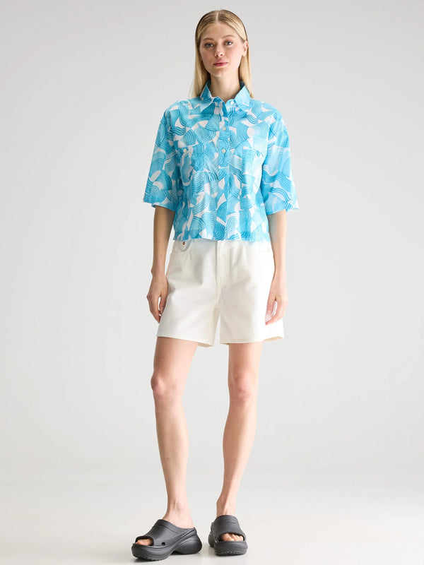 Bellerose Franky Shirt in Turquoise