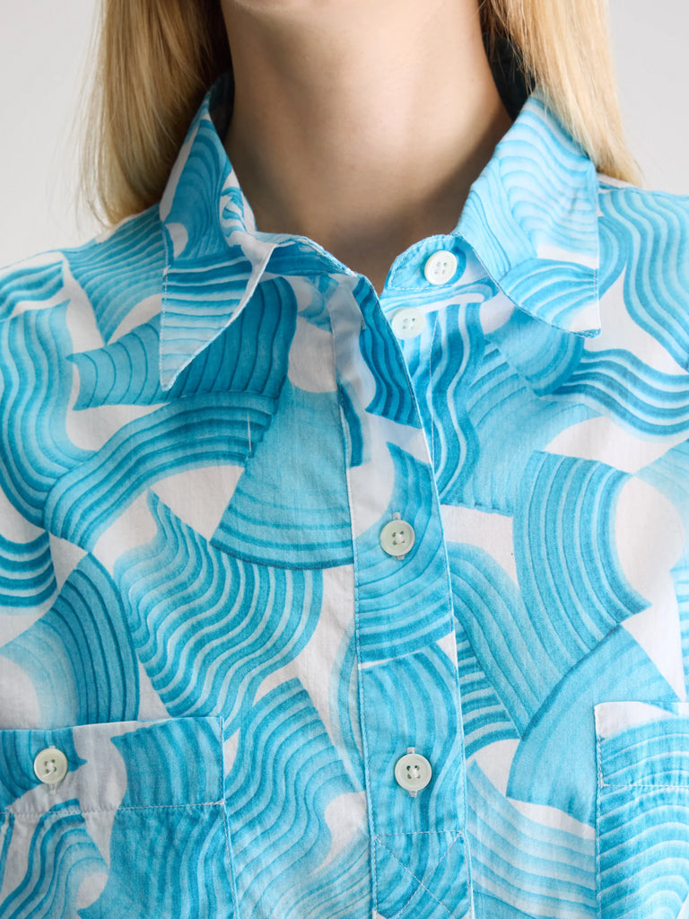 Bellerose Franky Shirt in Turquoise